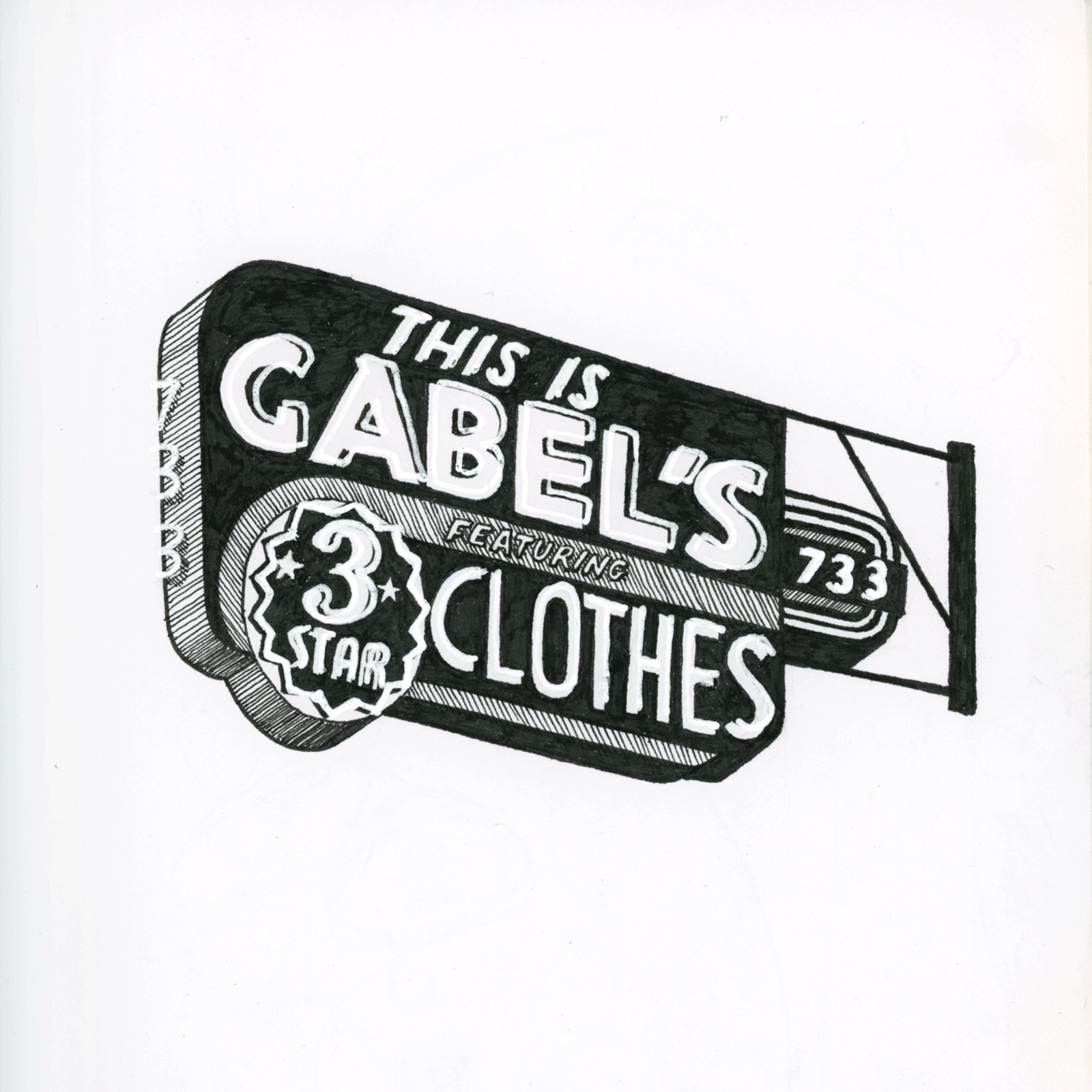 Personal Project: History of Maxwell Street Market. Gabel's Clothing Sign.